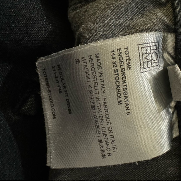 Toteme Black Denim Jeans Size 25 - Picture 10 of 11